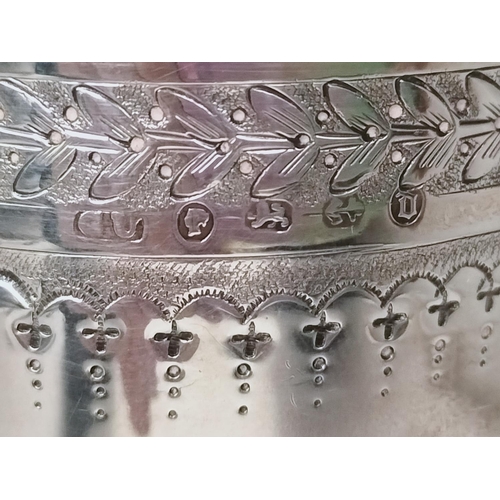 323 - Hallmarked Silver Chalice by George Unite & Sons, 1878 for 'Glamis Poultry Show, 17th Aug 1878 Open ... 