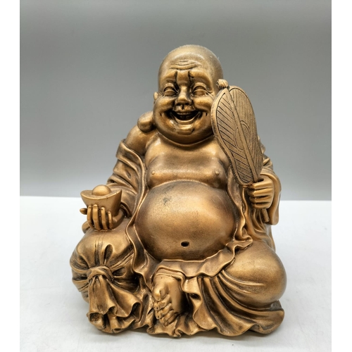 362 - Resin Laughing Buddha 21cm Figure.