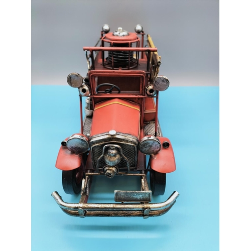 374 - Tin Plate Fire Engine. 42cm x 20cm.