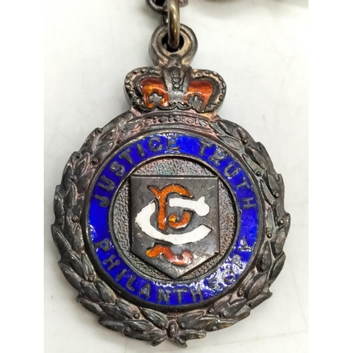 40 - Silver Masonic Medal & Pins.