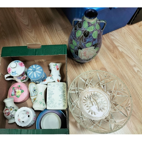 449 - Box of Assorted Pottery including Royal Doulton and Wedgwood.