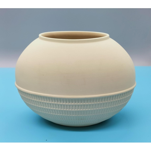 67 - Wedgwood Primrose Jasper Ovoid Vase. 13cm High, 18cm Wide.