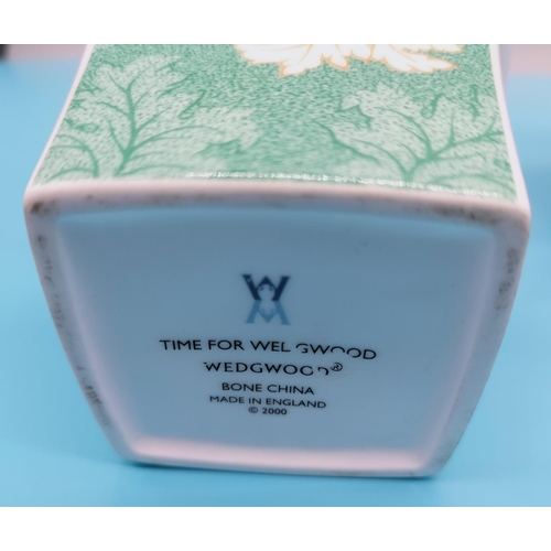 724 - Wedgwood 'Time for Wedgwood' Square Candle Holders (4) - 2 x Blue, 2 x Green.