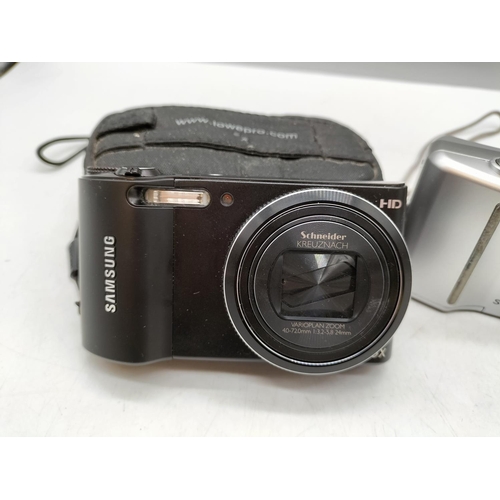 81 - Samsung Cameras with Cases (2) - WB150 and S630