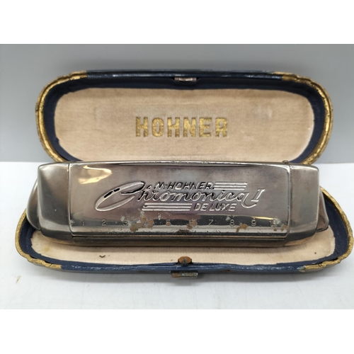 83 - Hohner Chromonica 1 Deluxe plus Case.