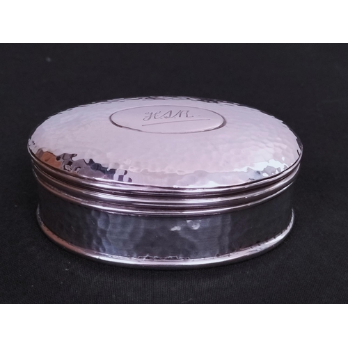 97 - Silver Hallmarked Rings Trinket Box 7cm x 5cm x 3cm. Date 1904 by Comelius Desormeaux Saunders & Jam... 