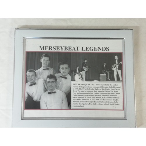 26 - Merseybeat legends a nice look at the bands who inspired the early days of Rock N Roll. 4 framed pri... 