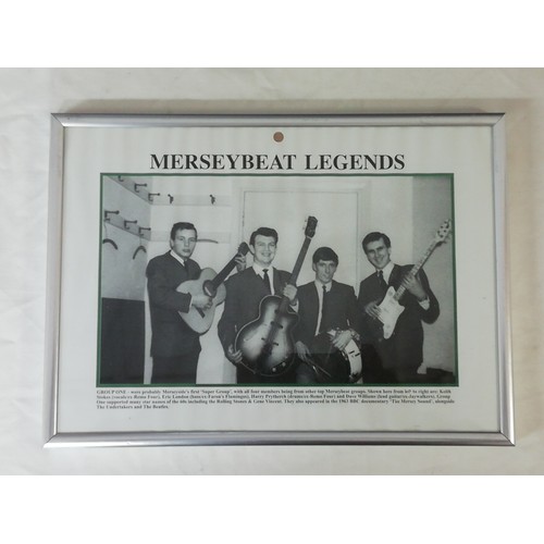 26 - Merseybeat legends a nice look at the bands who inspired the early days of Rock N Roll. 4 framed pri... 