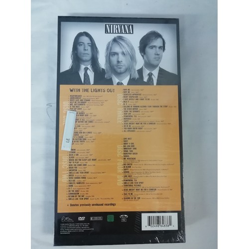 39 - Nirvana With the Lights out 3cd + dvd pack still sealed and The Treasures of Nirvana book in slipcas... 