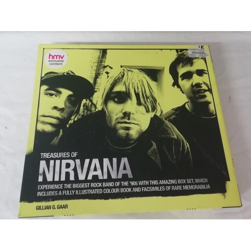 39 - Nirvana With the Lights out 3cd + dvd pack still sealed and The Treasures of Nirvana book in slipcas... 