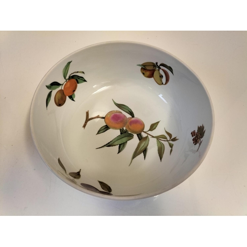 109 - Royal Worcester 'Evesham' Pattern Fruit Bowl. 9.5cm High, 25cm Diameter.