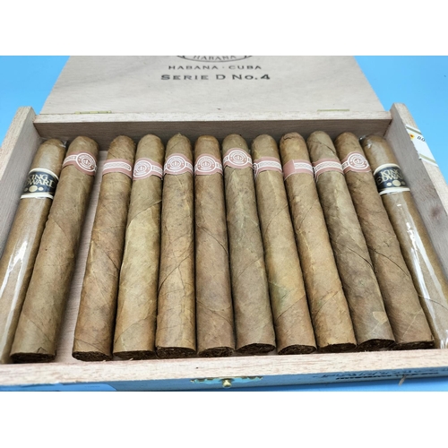 43 - Monte Christo No 4 Cigars (10) plus 2 x King Edward Cigars in Box.