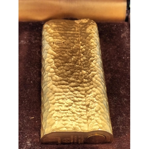 55 - Dunhill Gold Plated Lighter in Box.