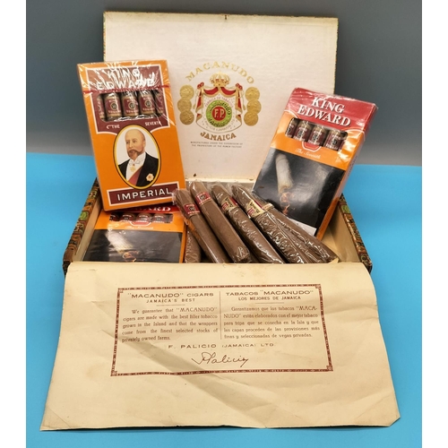 64 - 23 King Edward Imperial Cigars. 3 Boxes of 5 Cigars Still Sealed. 8 Loose Cigars.