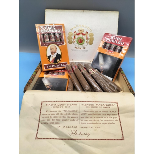 64 - 23 King Edward Imperial Cigars. 3 Boxes of 5 Cigars Still Sealed. 8 Loose Cigars.