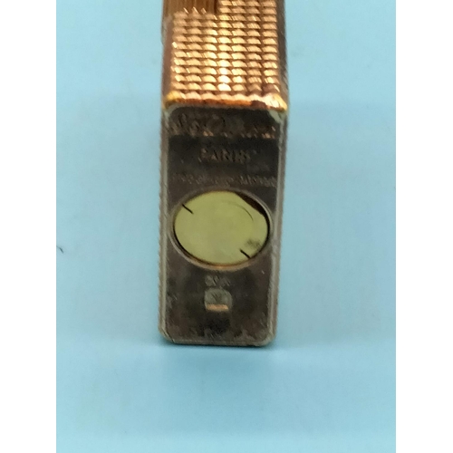 73 - St Dupont Gold Plated Lighter.