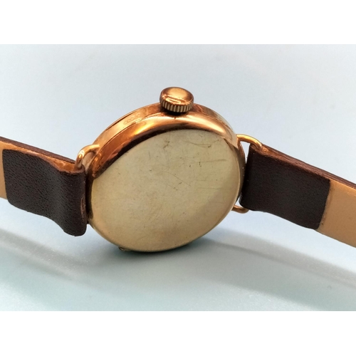 47 - 9ct Gold Cased John Durden of London Watch.