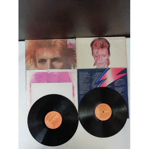 128 - David Bowie nice collection of Lp to include RS1001 