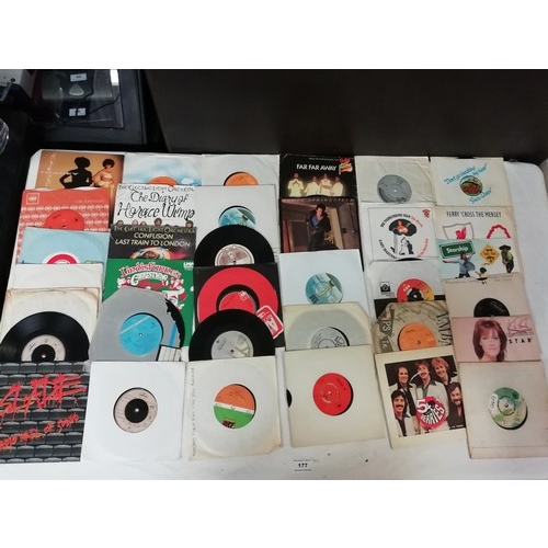 177 - Collection of about 250 45RPM 7inch records various artists predominately 1960's-70's