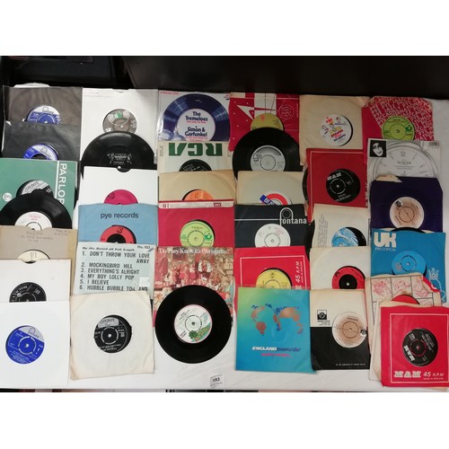 193 - Approx. 120 7inch 45rpm singles mostly 1960's