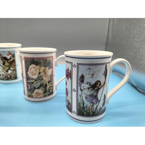 306 - Set of 6 Bone China 'Flower Fairies' Mugs.