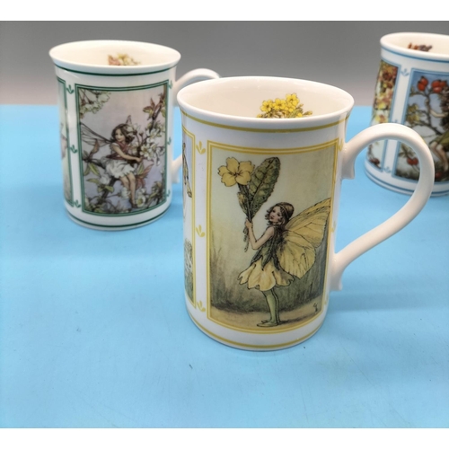 306 - Set of 6 Bone China 'Flower Fairies' Mugs.