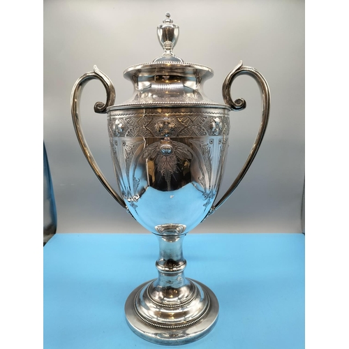 308 - Large Victorian Silver Plate Samovar by Richard Richardson, Cornwall Works, Sheffield 01008. Date 18... 