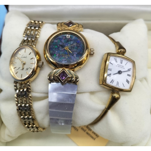 331 - Jewellery Box containing Ladies Watches (3). All W/O.