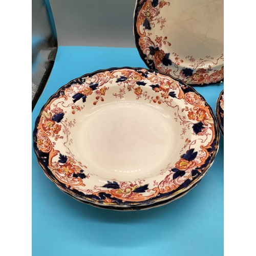 403 - c1900 K & Co B. Late Mayers 26cm Dishes (4) plus 26cm Plate in the 'Chatsworth' Pattern.