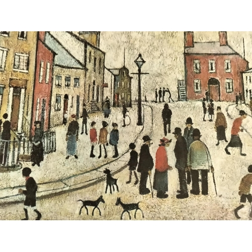 472 - Framed and Glazed L.S.Lowry Print. 71cm x 57cm. This Lot is Collection Only.