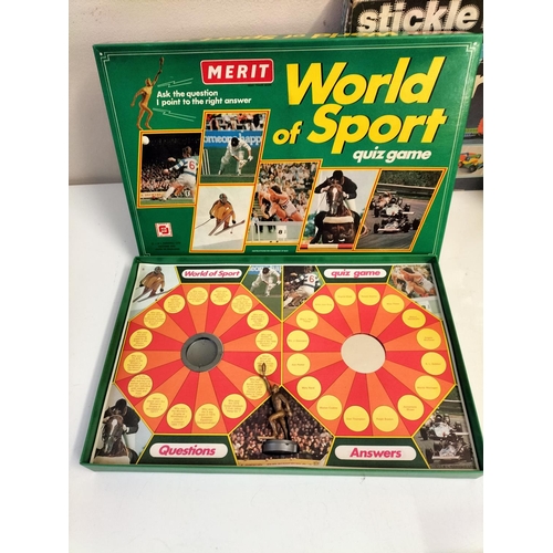 511 - Box of Mixed Vintage Games to include Star Wars, Scrabble, Stickle Bricks, Chemistry 2, etc.