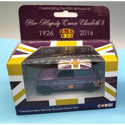 553 - 2 X Boxed Corgi 'Queen Elizabeth II 90th Birthday 1926 - 2016' Commemorative Minis.