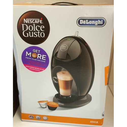 573 - Delonghi Dolce Gusto 'Jovia' Coffee Pod Machine (New & Boxed) plus 96 Espresso Bar Coffee Pods (Medi... 