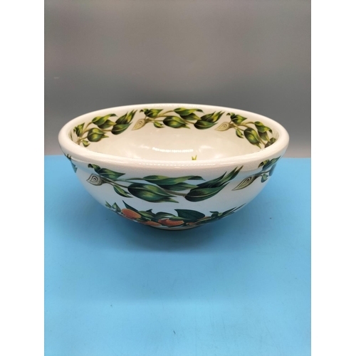 602 - Large Portmeirion Bowl (25cm Diameter) plus Portmeirion 'Pamona' Cup and Saucer. Some Staining to Bo... 