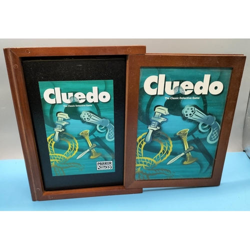 641 - Parker 'Cluedo' Game Wooden Box Set. 27cm x 22cm.