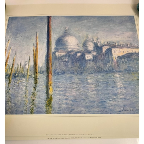 650 - 6 x Claude Monet Prints for Framing to include 'The Bridge on the Water Lily Pond', 'The Grand Canal... 