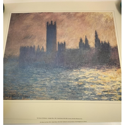 650 - 6 x Claude Monet Prints for Framing to include 'The Bridge on the Water Lily Pond', 'The Grand Canal... 