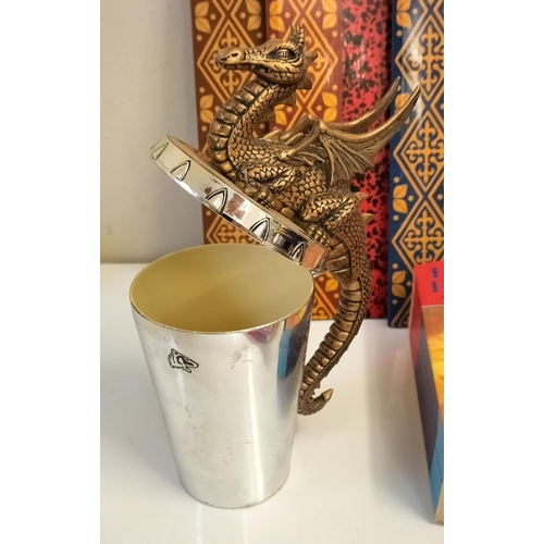 702 - Collection of Harry Potter Items to include Dragon Mug, Cushion, Books, etc.