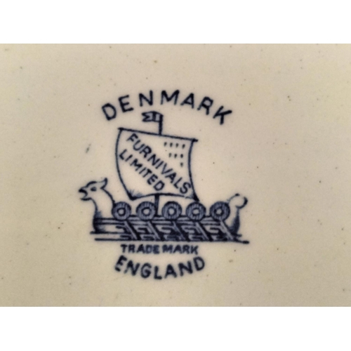 716 - Box of Furnivals Ltd and Mason's Pottery in the 'Denmark' Pattern.