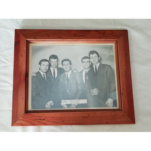 25A - 2 framed prints of 1960's beat bands 