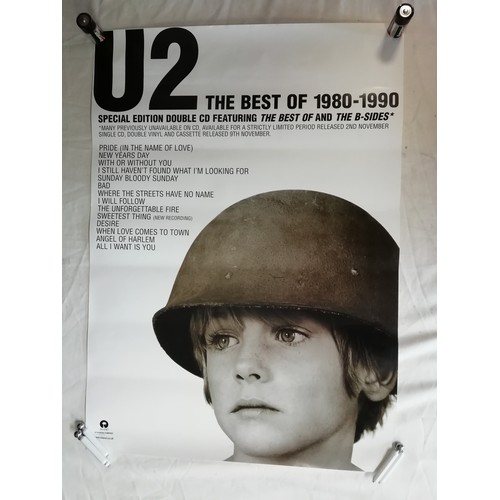 40A - collection of official concert and shop promotional posters various artist to include Led Zepp, U2, ... 