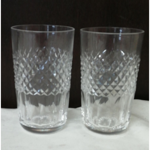 344 - 7 x Waterford Crystal Glasses in the 'Alana' Pattern to include Tumblers (4), High Ball (2) and Wine... 