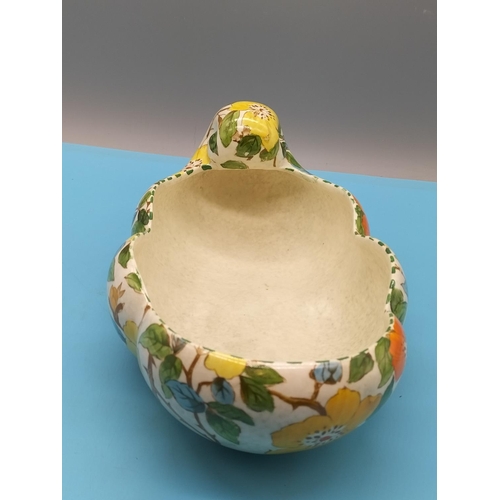 318 - Tuscan Decoro Pottery Floral Bowl. 29cm x 16cm.