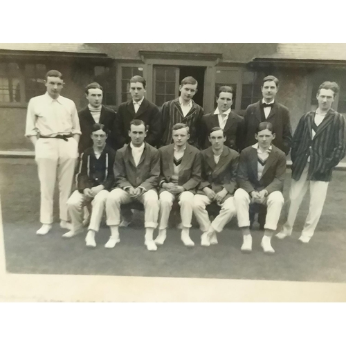 441 - Framed Photograph of the Birmingham University Cricket Team 1914. 65cm x 54cm.