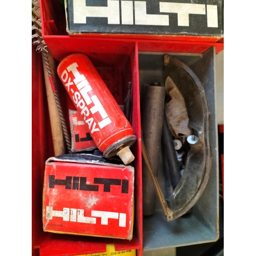 512 - Hilti DX400 Industrial Nail Air Gun in Box with Extras.