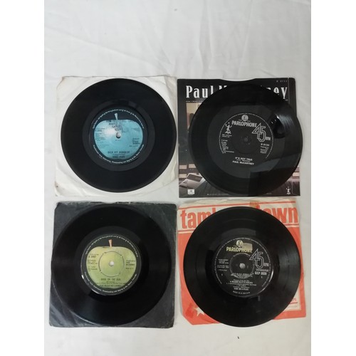 80A - Collection of 45rpm 7 inch singles Beatles, Rolling Stones and Bob Dylan