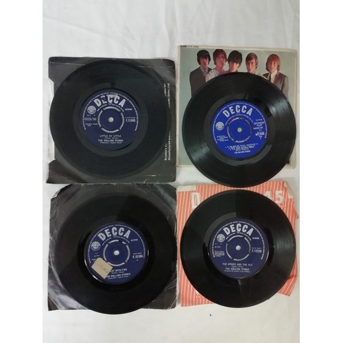 80A - Collection of 45rpm 7 inch singles Beatles, Rolling Stones and Bob Dylan