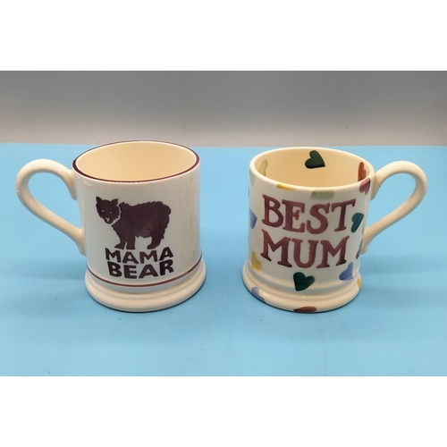 275 - Emma Bridgewater 10cm Mugs (2) - 'Best Mum' and 'Mama Bear'.