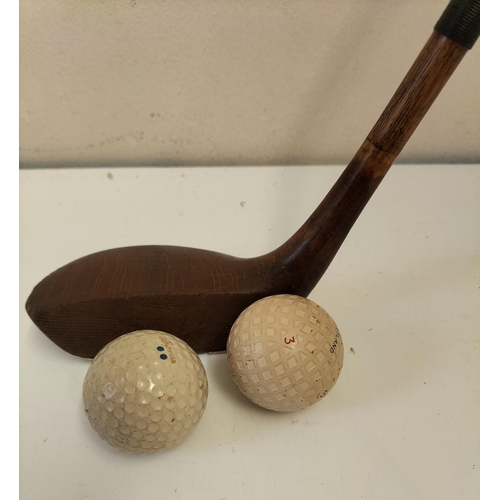 636 - Vintage Golf Club 'R.Forgan, St Andrews PAT, APD for Flat Lie' plus 2 x Vintage Golf Clubs.