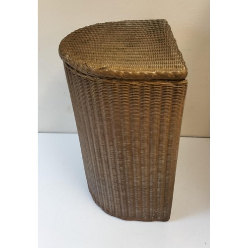 634 - LLoyd Loom Laundry Basket. 54cm High, 29cm x 38cm. This Lot is Collection Only